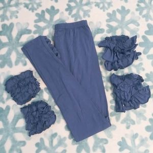 Set of 3 P & P leggings w ruffle attachments